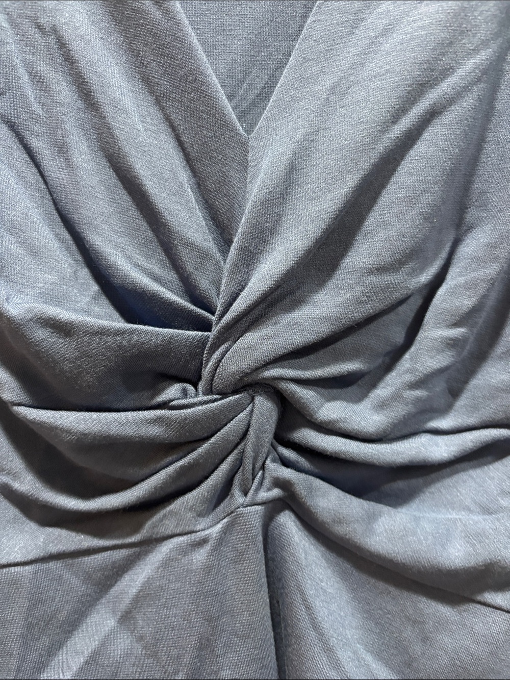 Halogen Twist-Front V-Neck Top in Blue NWT SIZE XS - Picture 5 of 6